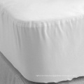 White 100% Cotton Percale Fitted Cal King Bed Sheet With Elastic Cheap Wholesale